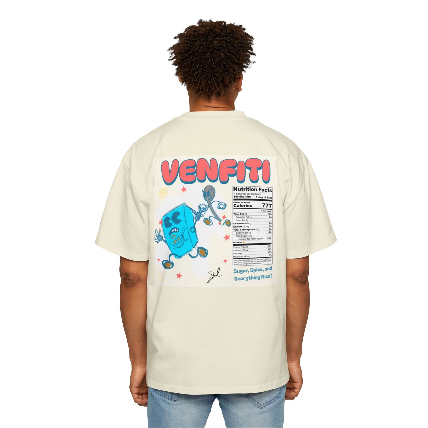 Breakfast Men's Heavy Oversized Tee