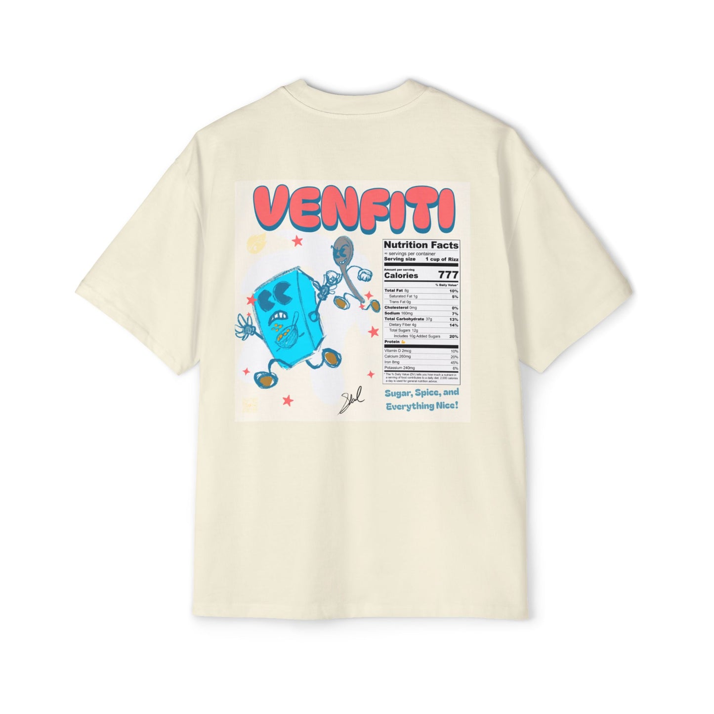 Breakfast Men's Heavy Oversized Tee